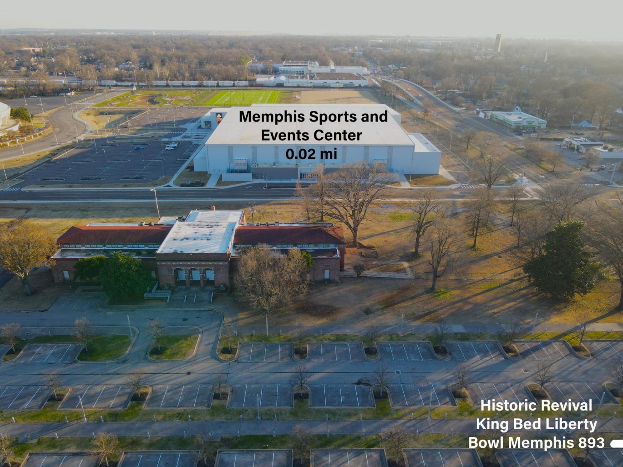Historic Revival King Bed Liberty Bowl Memphis 893 Villa ภายนอก รูปภาพ